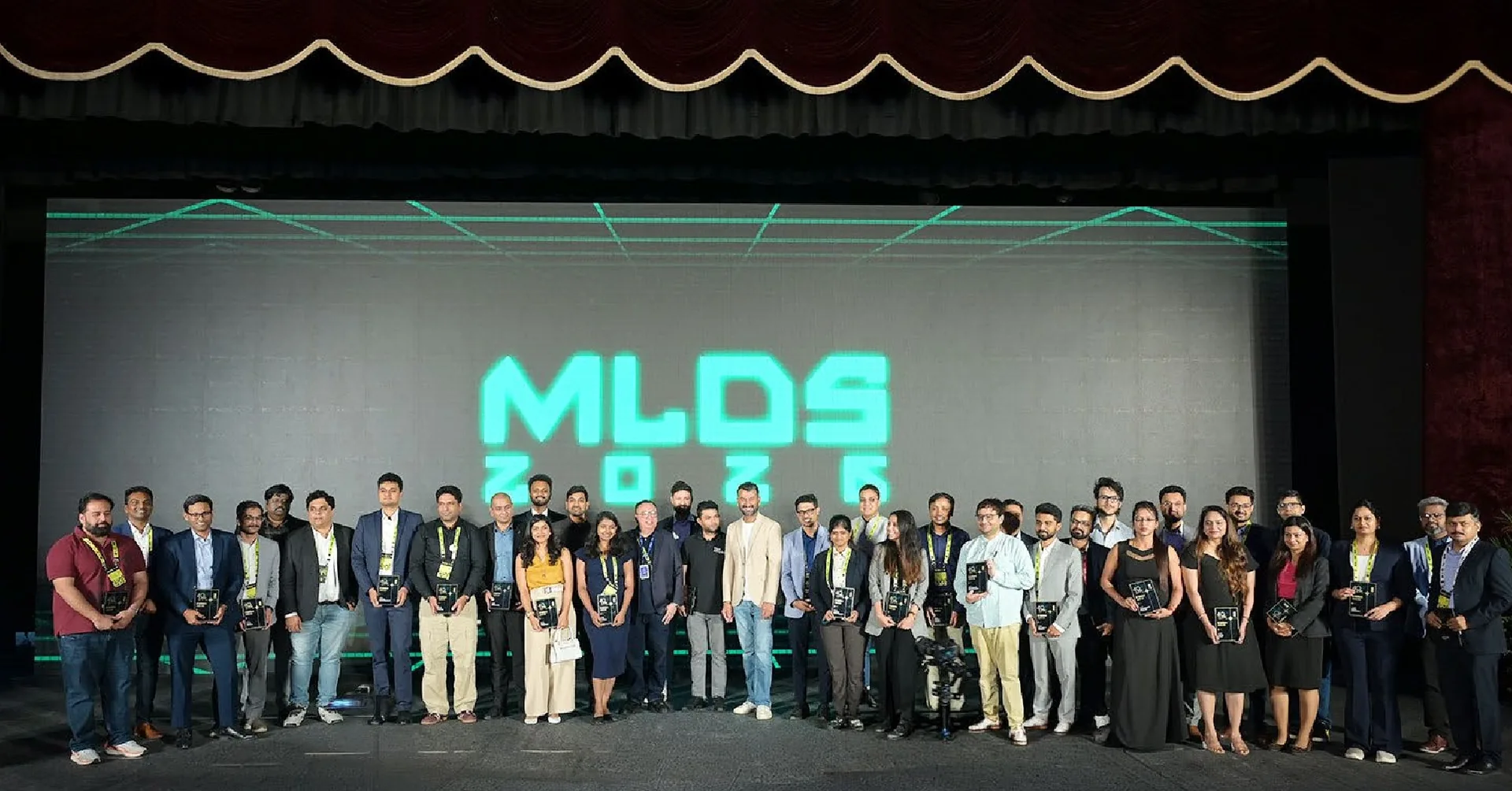 MLDS 2026 award honorees on stage